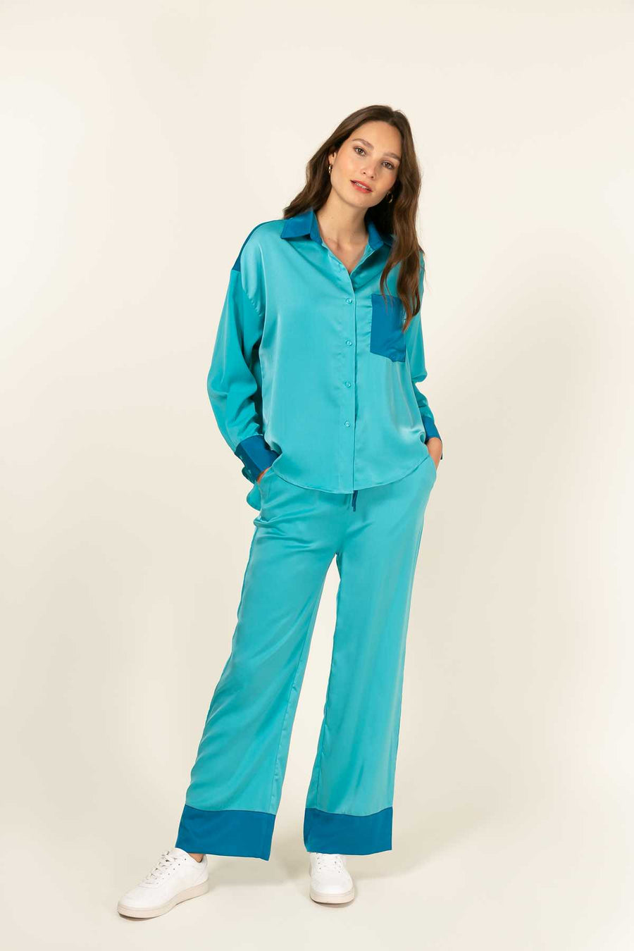 Chemise Olivia - Turquoise