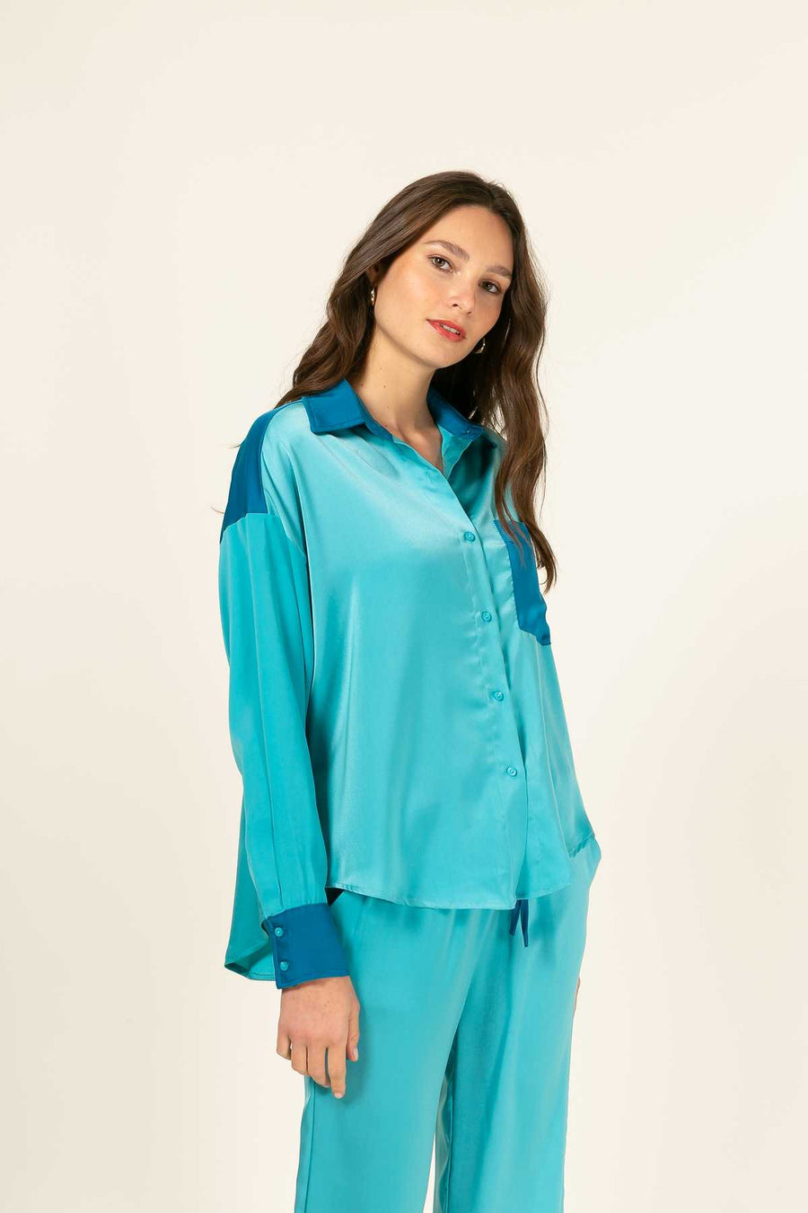 Chemise Olivia - Turquoise