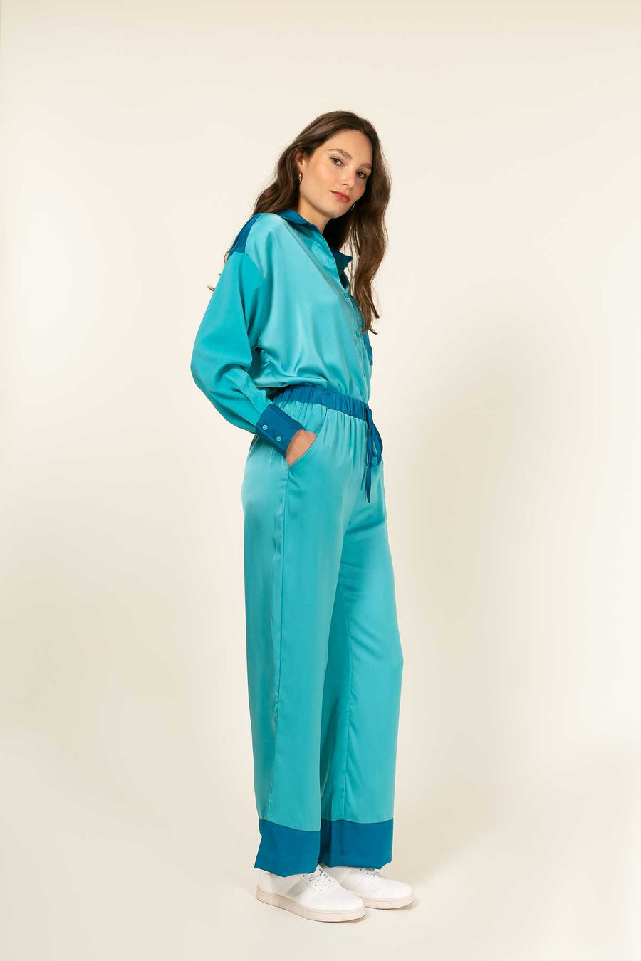 Pantalon Orphélie - Turquoise