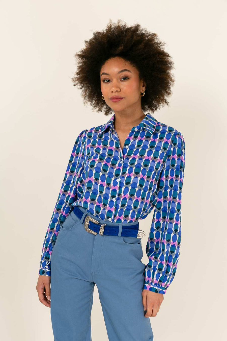 Chemise Adéline - Bleu