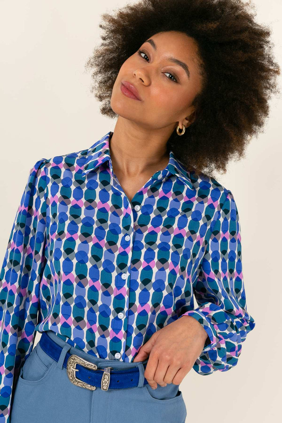Chemise Adéline - Bleu