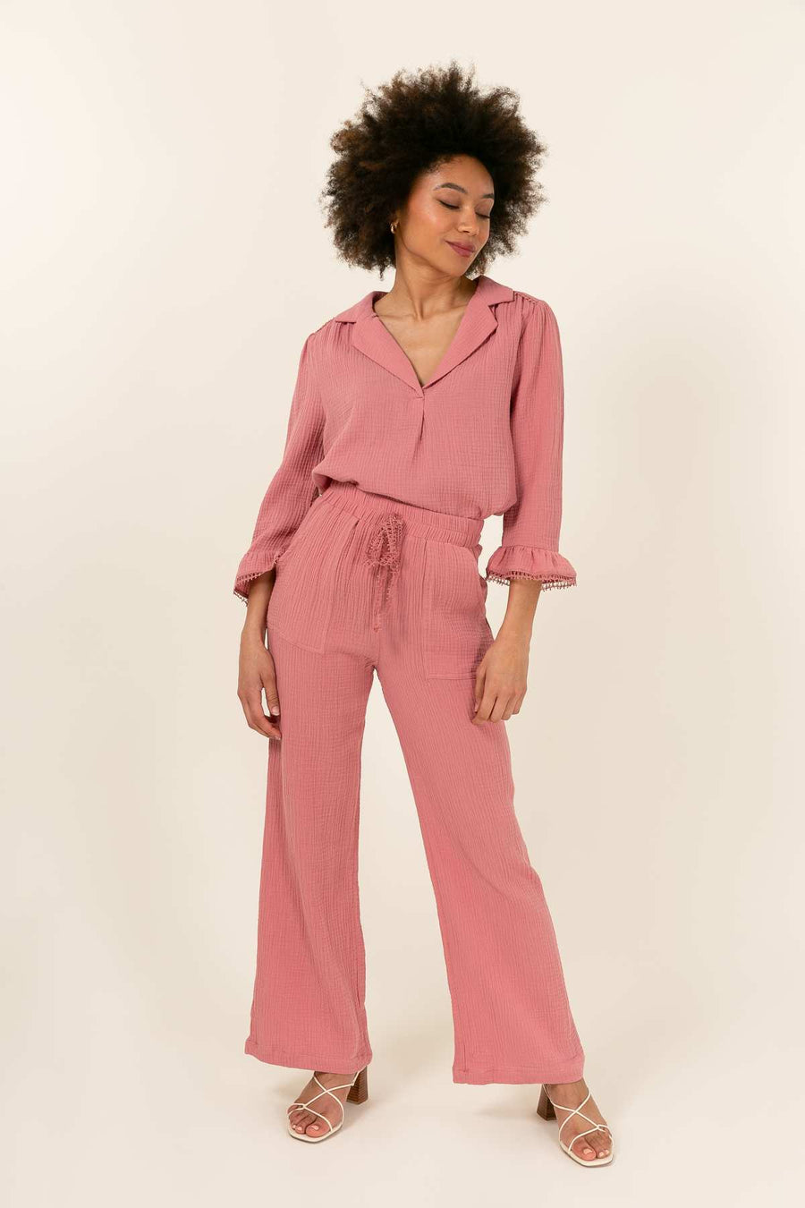 Pantalon Delores - Rose