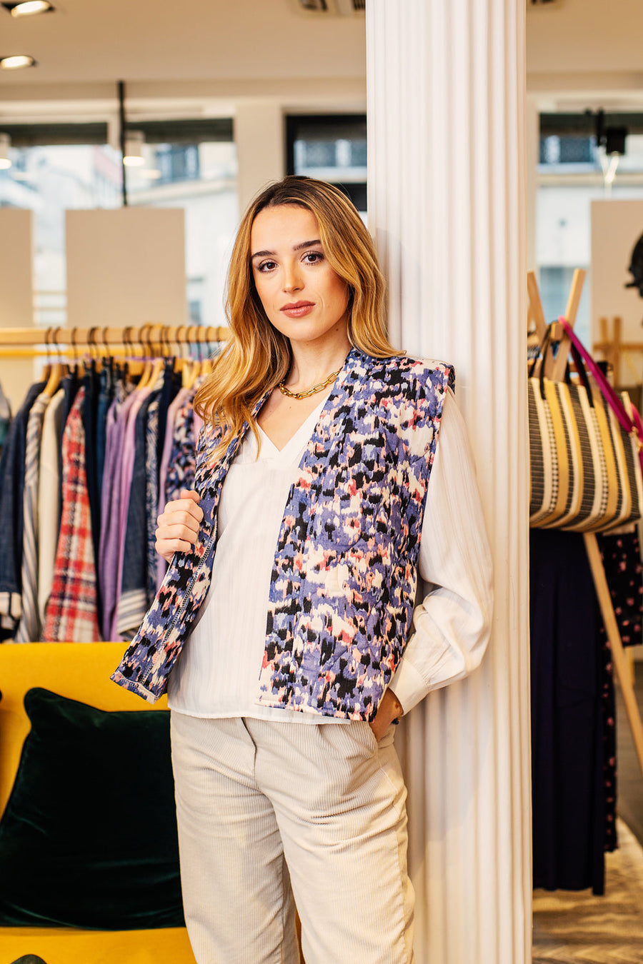 Veste fiorella violet