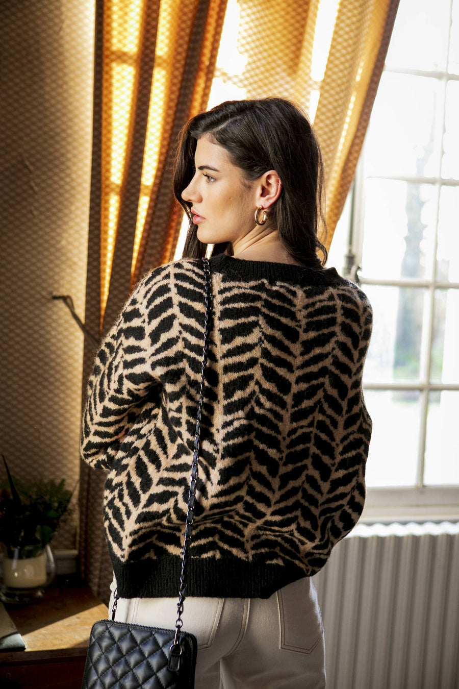 Pull Natalis - Noir beige