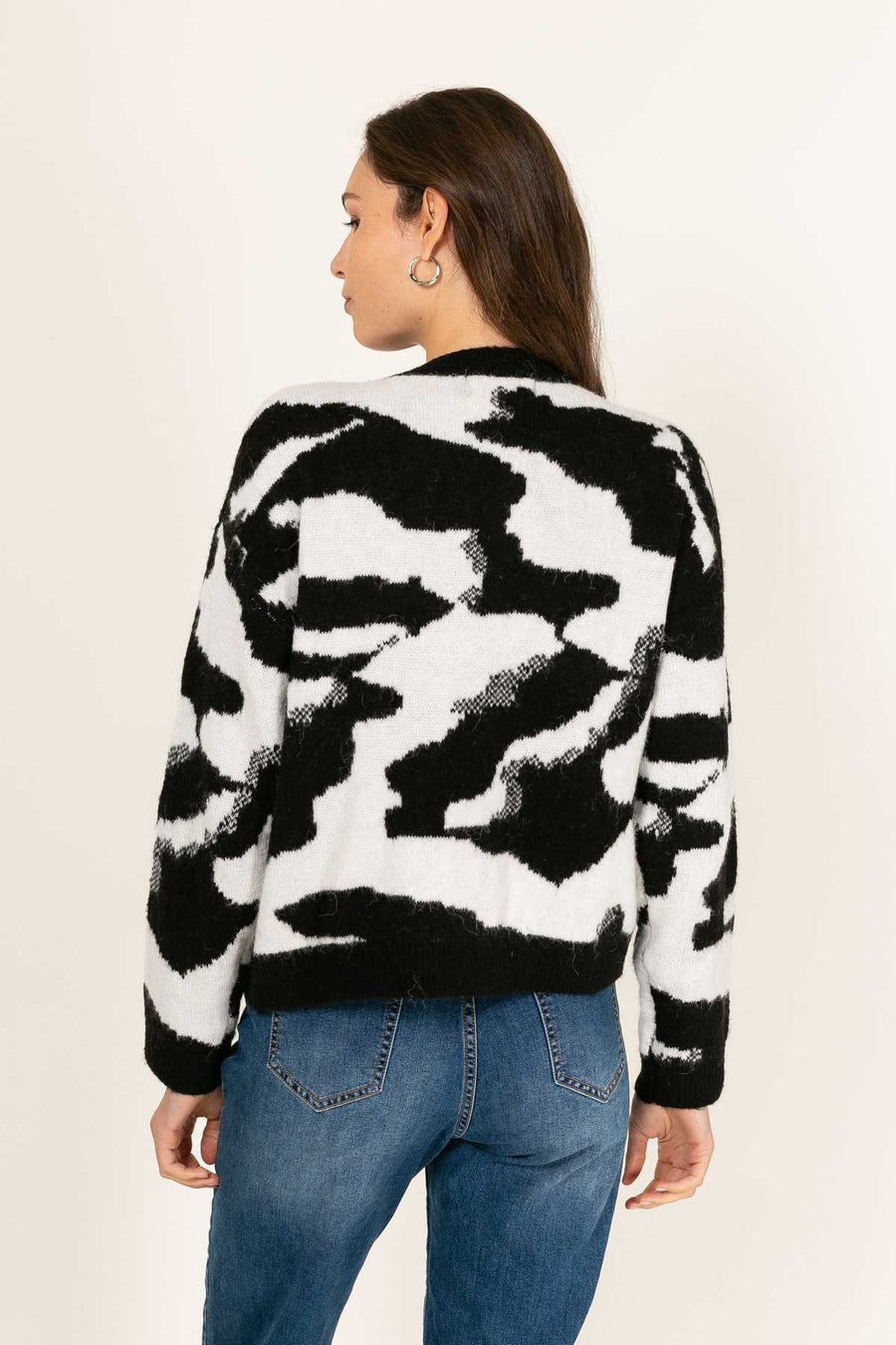 Pull Natalis - Noir blanc