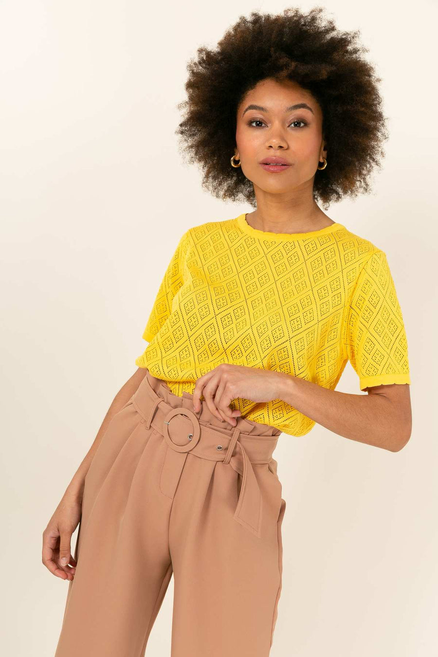 Pull Top Ivanny - Jaune