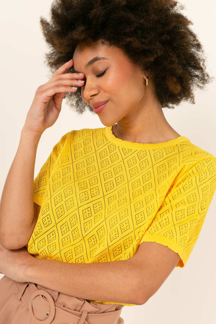 Pull Top Ivanny - Jaune