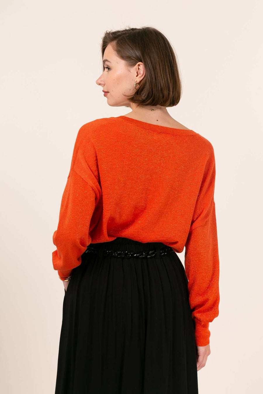 PULL EN LAINE COL V FABIENNE