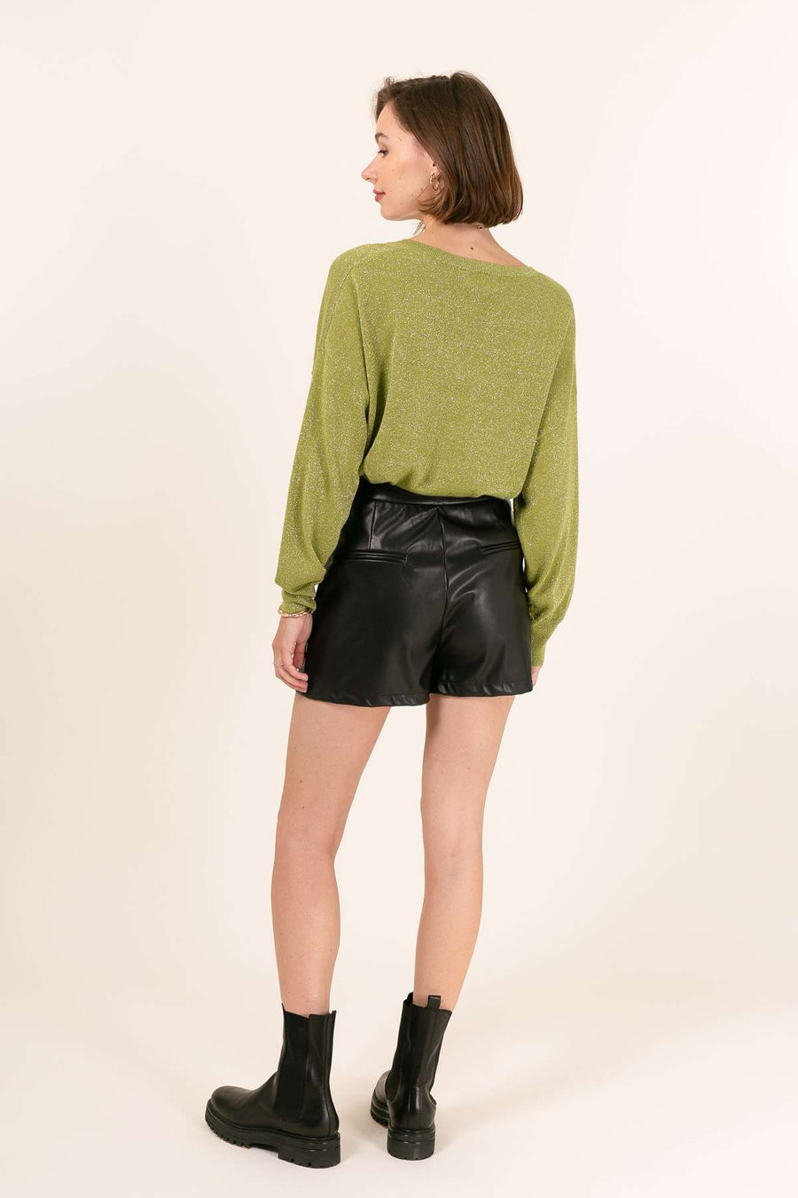 PULL EN LAINE COL V FABIENNE