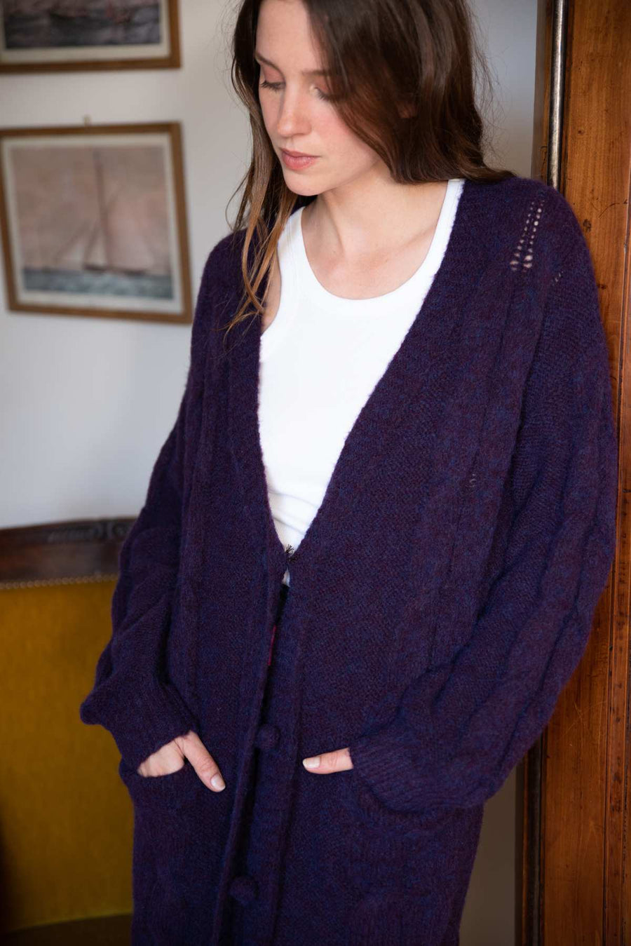 CARDIGAN EN LAINE HERMANCE
