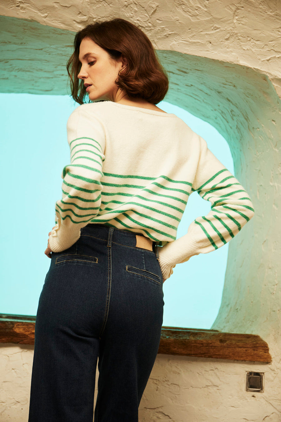 Pull Ermeline vert