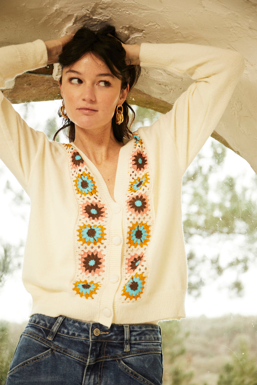 Cardigan Gladis blanc
