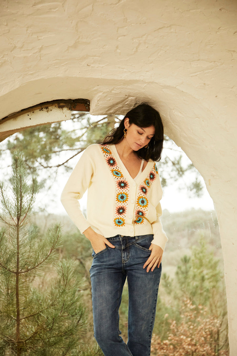 Cardigan Gladis blanc